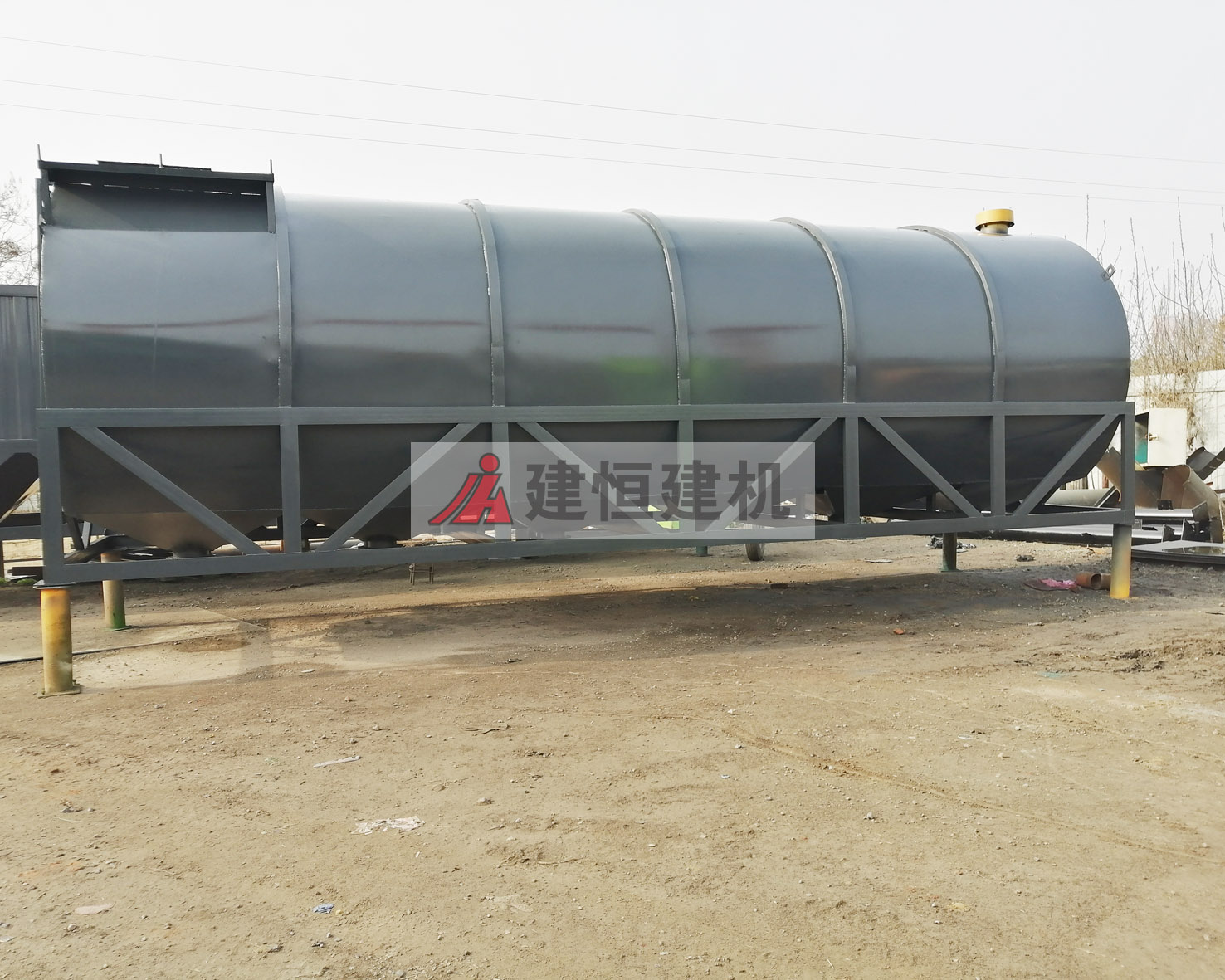 80噸圓形臥式水泥倉